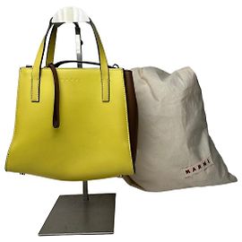 Borsa in pelle vintage Marni gialla