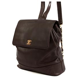 Zaino Chanel Marrone Pelle Caviar