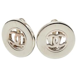 Orecchini a clip in argento Chanel Coco Mark