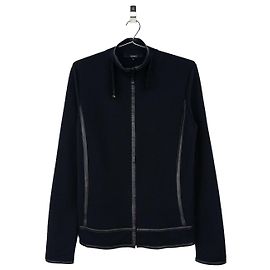 Giacca da motociclista in maglia con dettagli in pelle Gucci di Tom Ford AW00