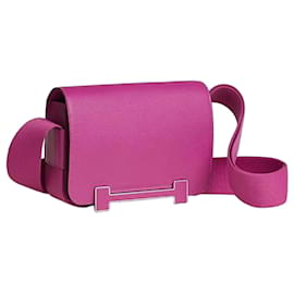 Borsa Hermès Geta Magnolia in pelle di capra Mysore