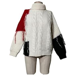 Kontatto Pullover Wolle Acryl Mehrfarbig M - Autre Marque