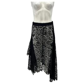 Gonna in pizzo nero - Autre Marque