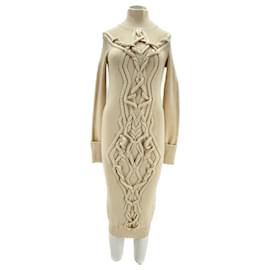 Vestido midi de lana ecru Isabel Marant