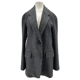 Autre Marque Karierter Blazer aus Wolle und Kaschmir