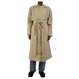 Acne Trench de nailon neutro con cinturón - tamaño UK 4