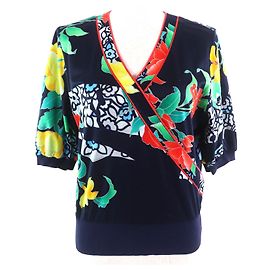 Autre Marque Baumwoll-T-Shirt mit Blumenmuster LEONARD FASHION