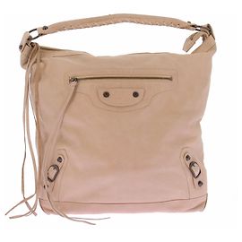 Borsa Balenciaga Day beige in pelle