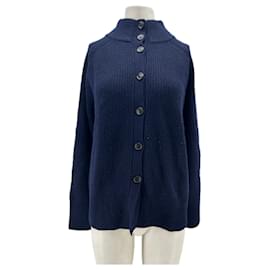 Marinefarbener Cashmere-Cardigan - Eric Bompard