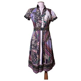 Vestido Etro em mistura de algodão com estampa paisley