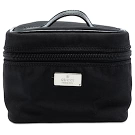 Borsa Vanity in Tela Nera Gucci