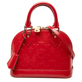 Louis Vuitton Alma BB in Vernis Monogram Rosso