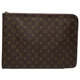 Portfolio Poche Documents Monogramma Marrone Louis Vuitton