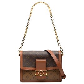Louis Vuitton Borsa Dauphine MM Monogramma Inverso Marrone