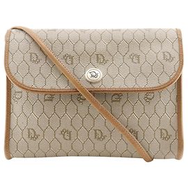 Borsa a spalla vintage con motivo a nido d'ape Christian Dior