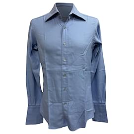 Camicia button-down Gucci in cotone blu