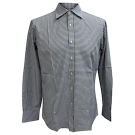 Camisa estampada Etro em algodão azul marinho