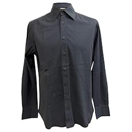 Camicia con bottoni Prada in cotone nero