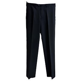Prada gerade Hosen aus schwarzem Polyester