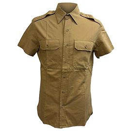 Camicia tattica Ralph Lauren Purple Label in cotone marrone
