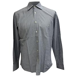 Camisa estampada Etro em algodão azul marinho