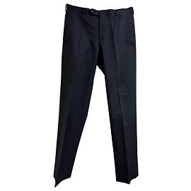 Prada gerade Hosen aus marineblauem Polyester