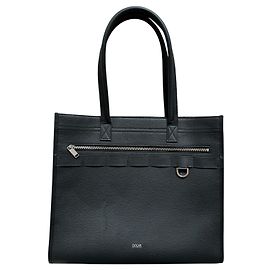 Christian Dior Sac fourre-tout en cuir noir Safari