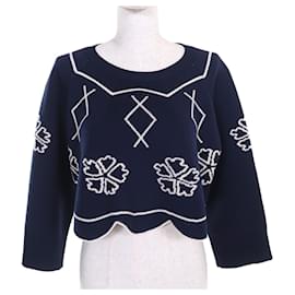 Top corto de punto Clover Christian Dior
