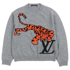 Maglione in lana con intarsia Tigre Amen di Louis Vuitton