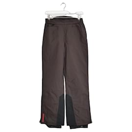 Vintage braune gesteppte Skihosen Prada Linea Rossa Y2K