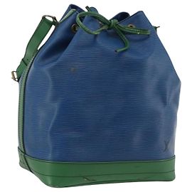 LOUIS VUITTON Borsa a Spalla Epi Noe Bicolore Verde Blu M44044 LV Auth 173773