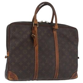 LOUIS VUITTON Monogram Porta Documenti da Viaggio Borsa Business M53361 Auth BA10877