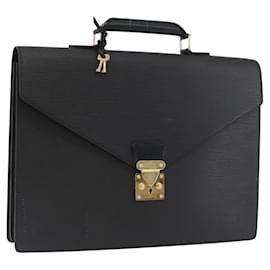 LOUIS VUITTON Cartella Consulente Epi Nera M54422 LV Auth ep13531