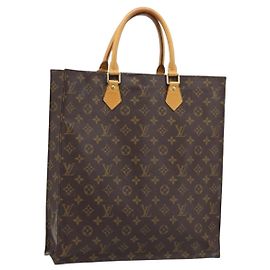 LOUIS VUITTON Bolsa Sac Plat Monogram M51140 LV Auth BA10883