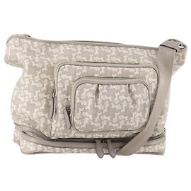 Céline CELINE Sulky Mothers Bag PVC Ai Tominaga Collaboration Gray Silver Auth 171635