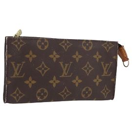 LOUIS VUITTON Pochette Accessorio Monogram Bucket GM LV Auth BA10993