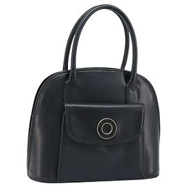 Céline Borsa a mano CELINE in pelle nera e oro Auth 166992