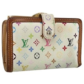 MULTICOLOR PORTEMONNAIE VIENNOIS LOUIS VUITTON Weiß M92987 Auth BA11268