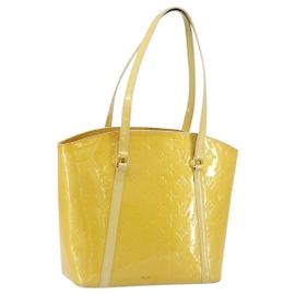 LOUIS VUITTON Bolsa Tote Avalon MM Monogram Vernis Broncorail M91743 Auth ep13662