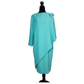 Pierre Cardin aqua grünes Festkleid