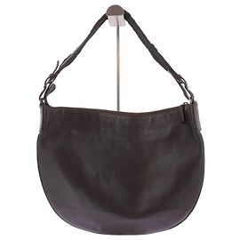 Gucci Borsa a tracolla in pelle marrone scuro