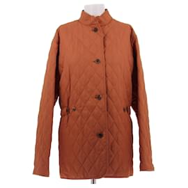 Burberry Orangen gesteppte Baumwolljacke