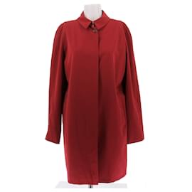 Burberry Trench rojo de lana