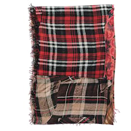 Pierre Louis Mascia Foulard multicolore con motivi di cravatta in seta