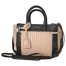 Zadig & Voltaire Candide XS Leather Bag in Pink and Black