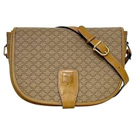 Céline Borsa a spalla in pelle PVC Macadam beige Celine