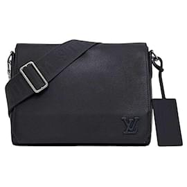 Borsa a spalla in pelle blu navy Louis Vuitton