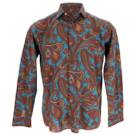 Camicia Etro con stampa paisley in cotone multicolore