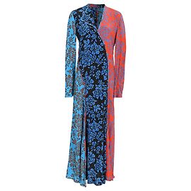 Maxikleid mit Floralprint aus mehrfarbiger Seide von Diane Von Furstenberg