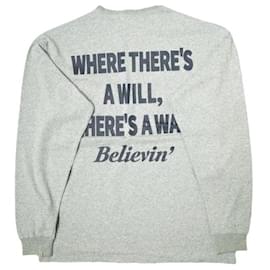 Danke Schon Baumwoll-T-Shirt mit Logo-Print und langen Ärmeln - Autre Marque